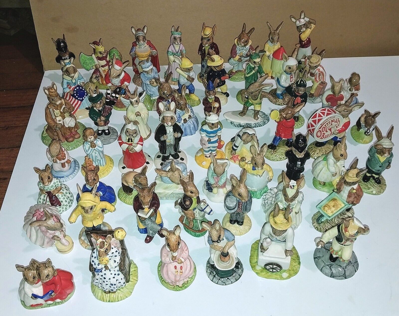 56 Royal Doulton Bunnykins Figurines England Excellent My Entire Collection Lot