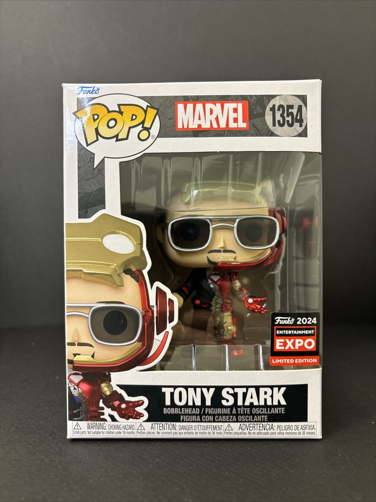 Funko POP Marvel Tony Stark C2E2 Exclusive Vinyl Figure 1354
