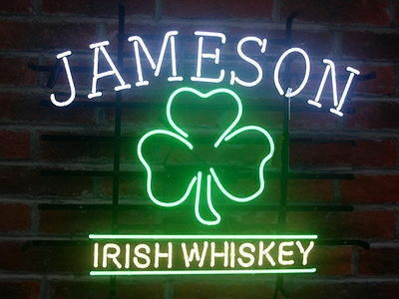 New Jameson Irish Whiskey Clover Neon Light Sign 24\