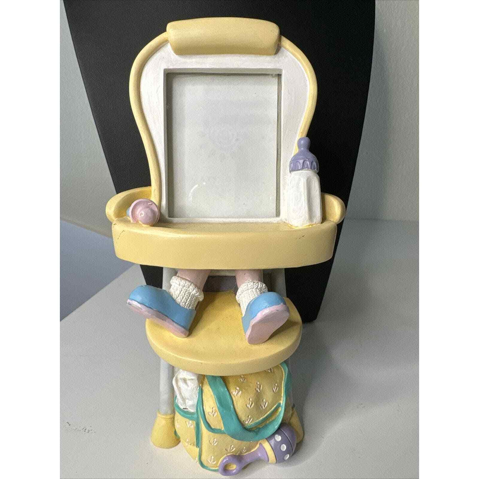 Rare Vintage Baby In High Chair 3-D picture frame. Super Cute