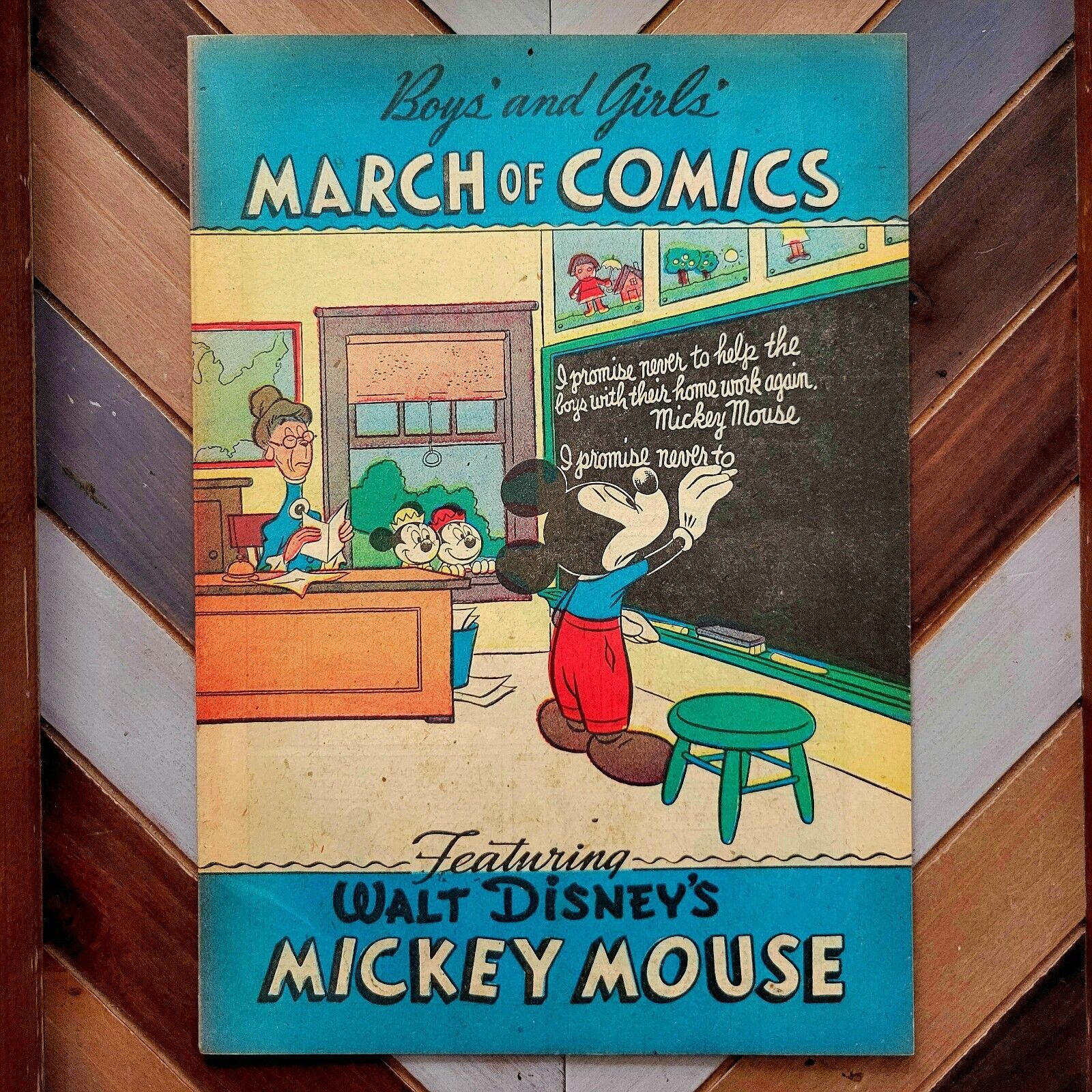 MARCH OF COMICS #74 VF- (1951 K.K./Western) #74 MICKEY MOUSE Cover