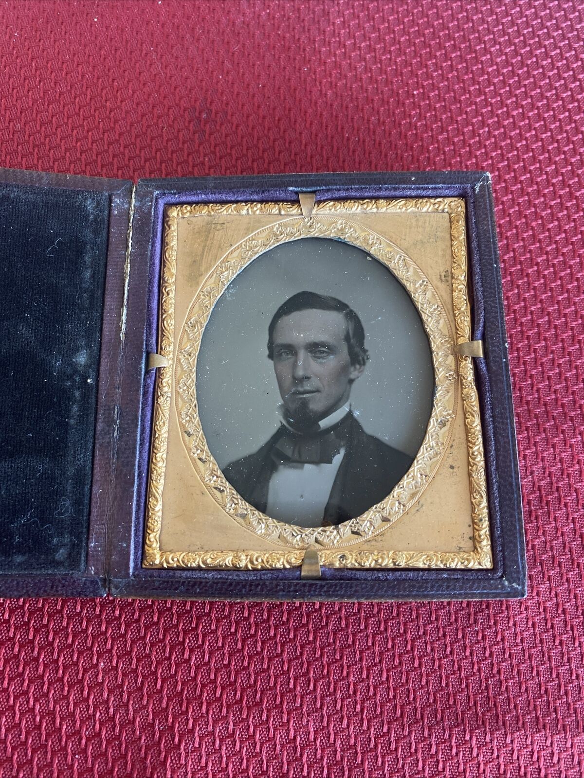 Rare 1/6th Plate “Double View Ambrotype Case” & Image.