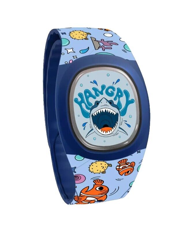 Disney Parks Finding Nemo Dory Hangry Bruce Light Blue Magicband Plus New 2024
