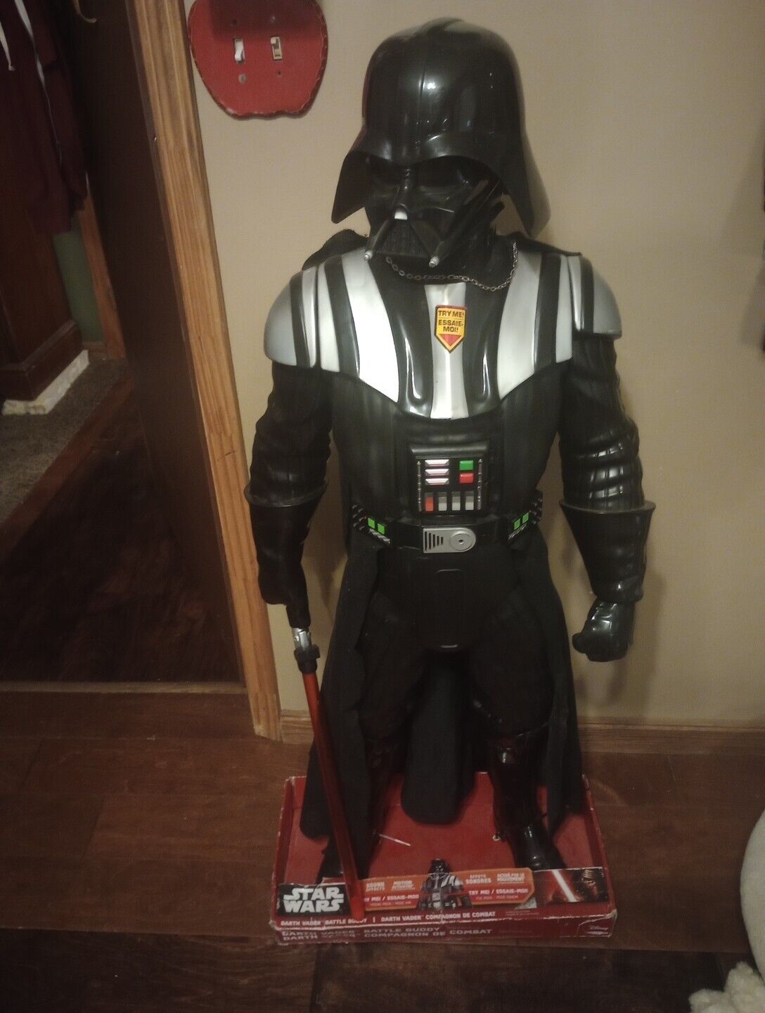 STAR WARS DARTH VADER with Light Up Sword, Breathing 1/2 life size action figure