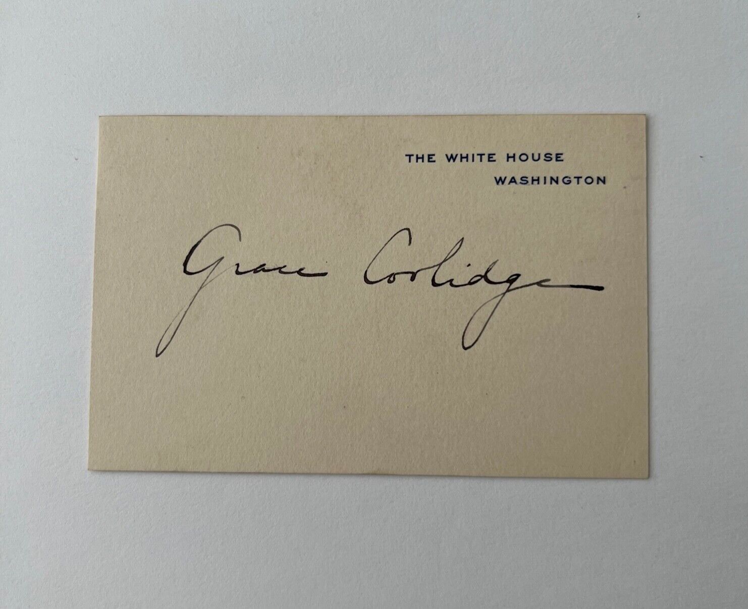 Grace Coolidge Autograph