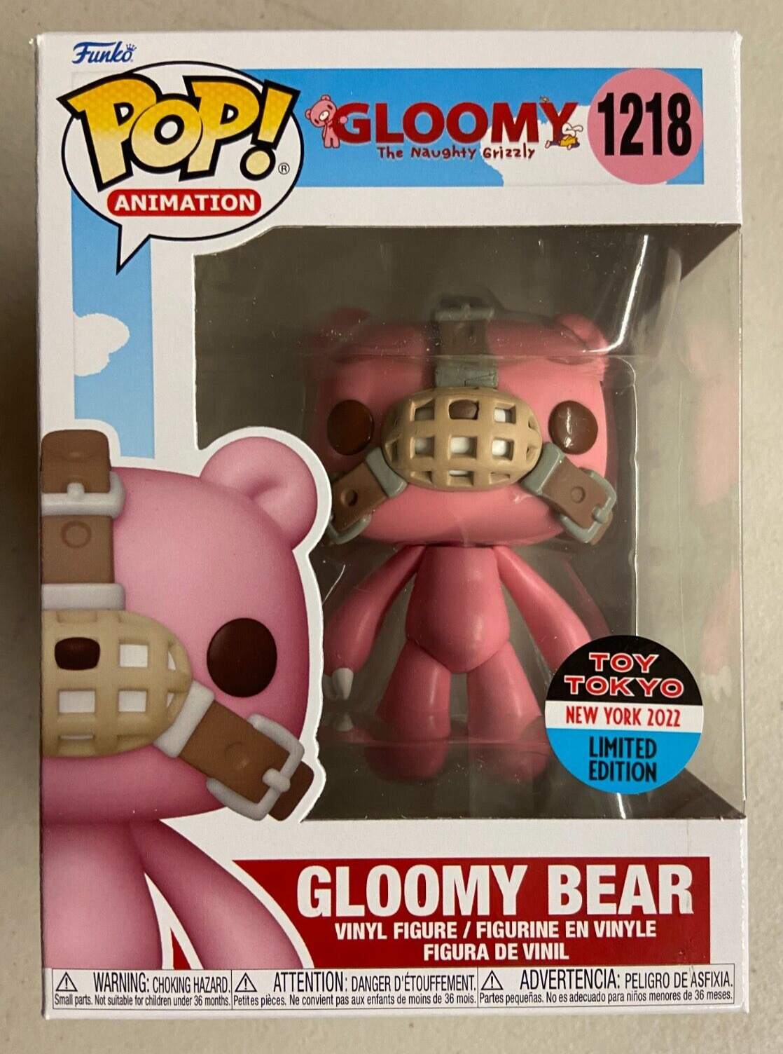 Funko Pop Animation Gloomy Bear #1218 2022 NYCC Toy Tokyo Exclusive NIB
