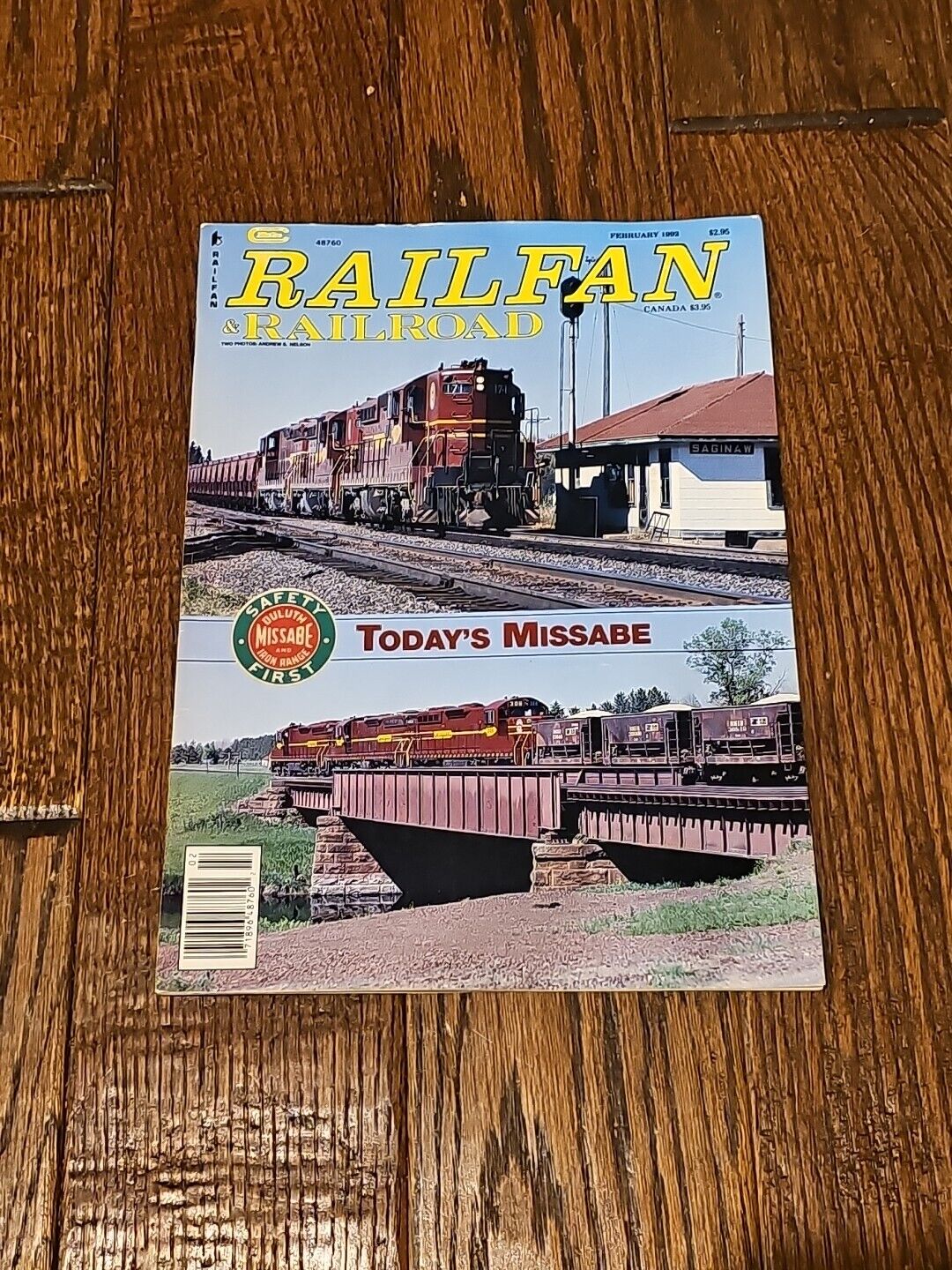 Railfan & Railroad February 1992 Magazine VTG Today's Missabe Trains