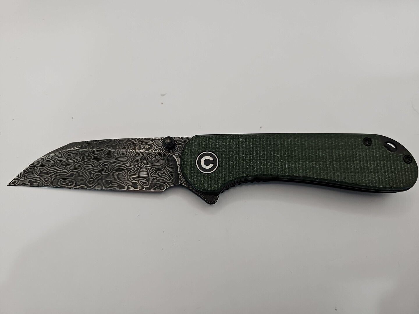 Civivi Elementum Folding Knife Green Micarta Handle Nitro-V C18062AF Knife Only