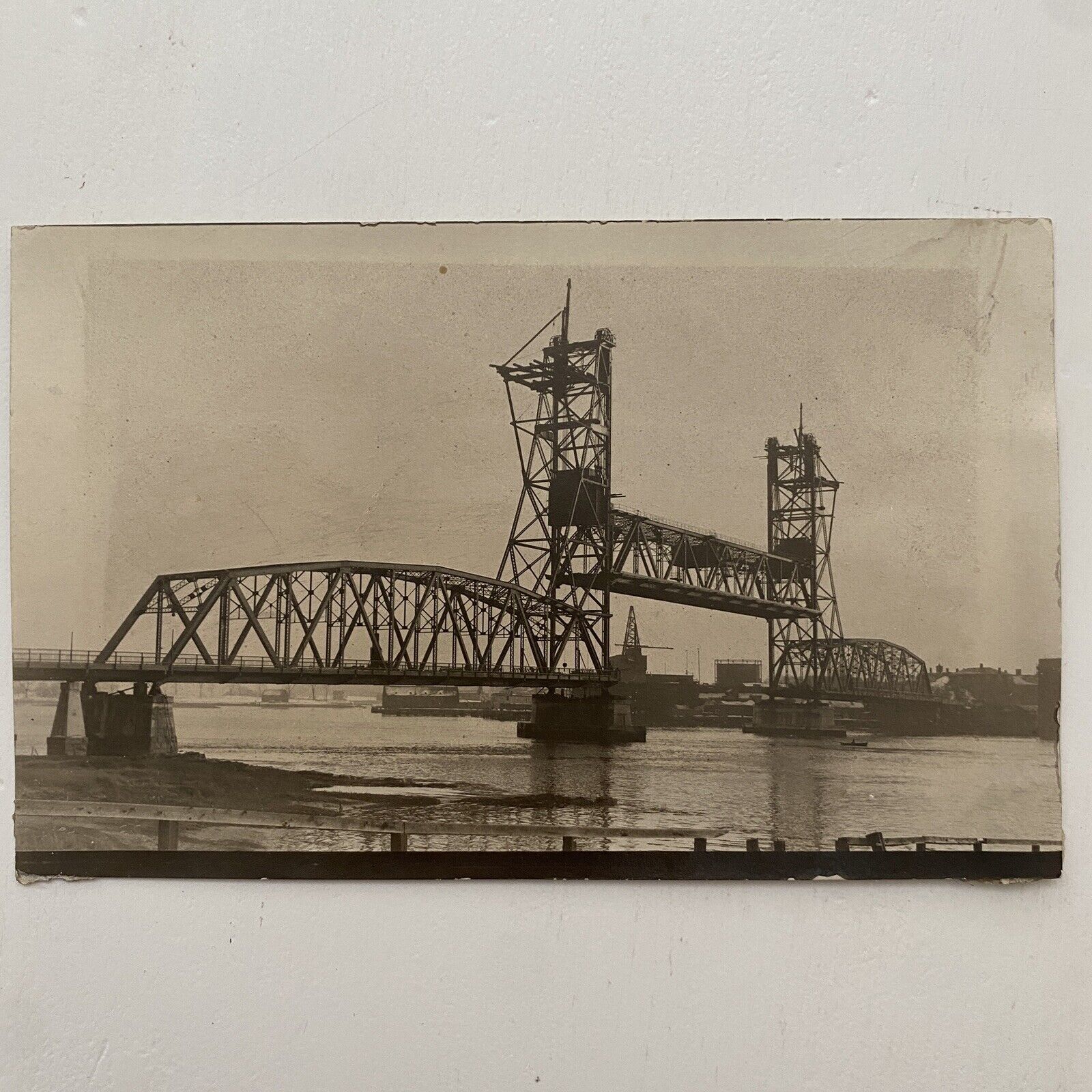 Antique Real Photo Postcard Bridge RPPC