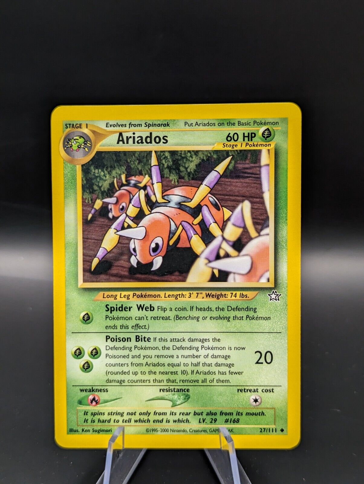 Ariados - Uncommon - Neo Genesis 27/111 - Exc- NM - Pokemon Card #82A