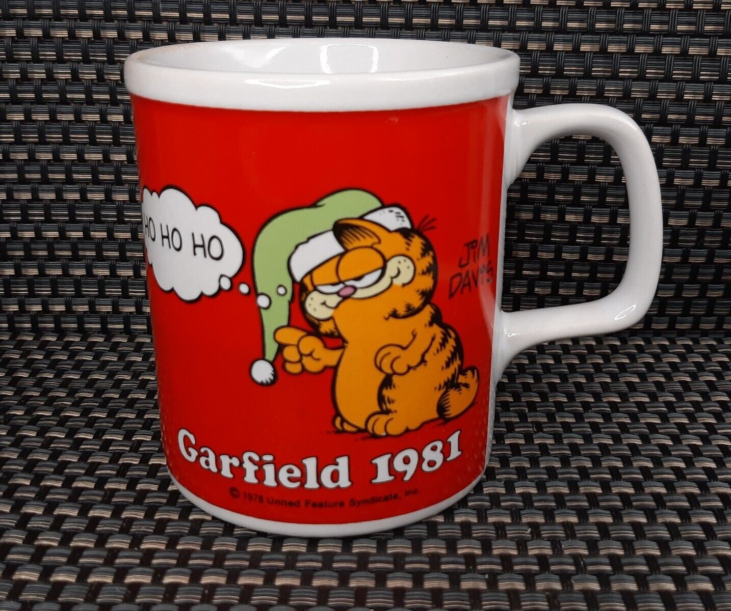 Vintage Garfield Mug 1981 Original Vintage Christmas Mug ENESCO Garfield