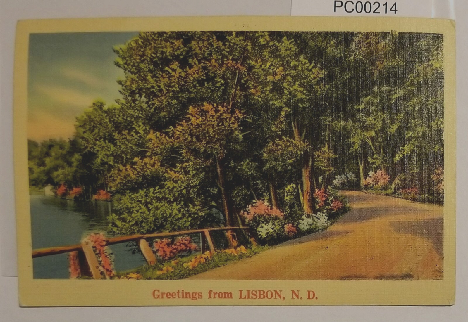 Greetings From Lisbon North Dakota Postcard