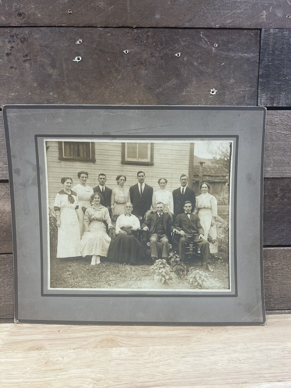 Vintage Black And White Family Photo 
