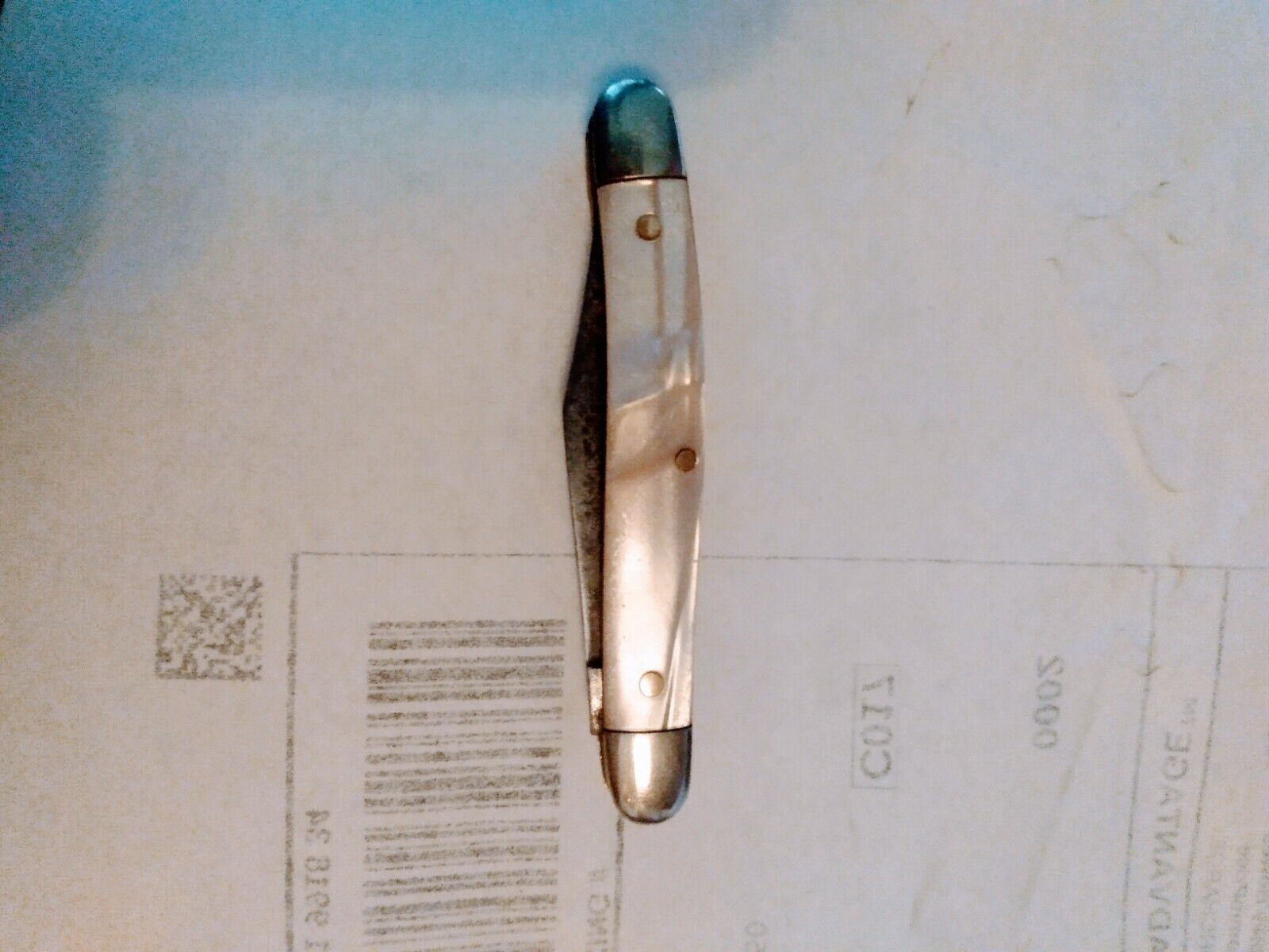 Vintage John Primble BELKNAP HDW & MFG CO Folding Pocket Knife #707 2-Blade #46