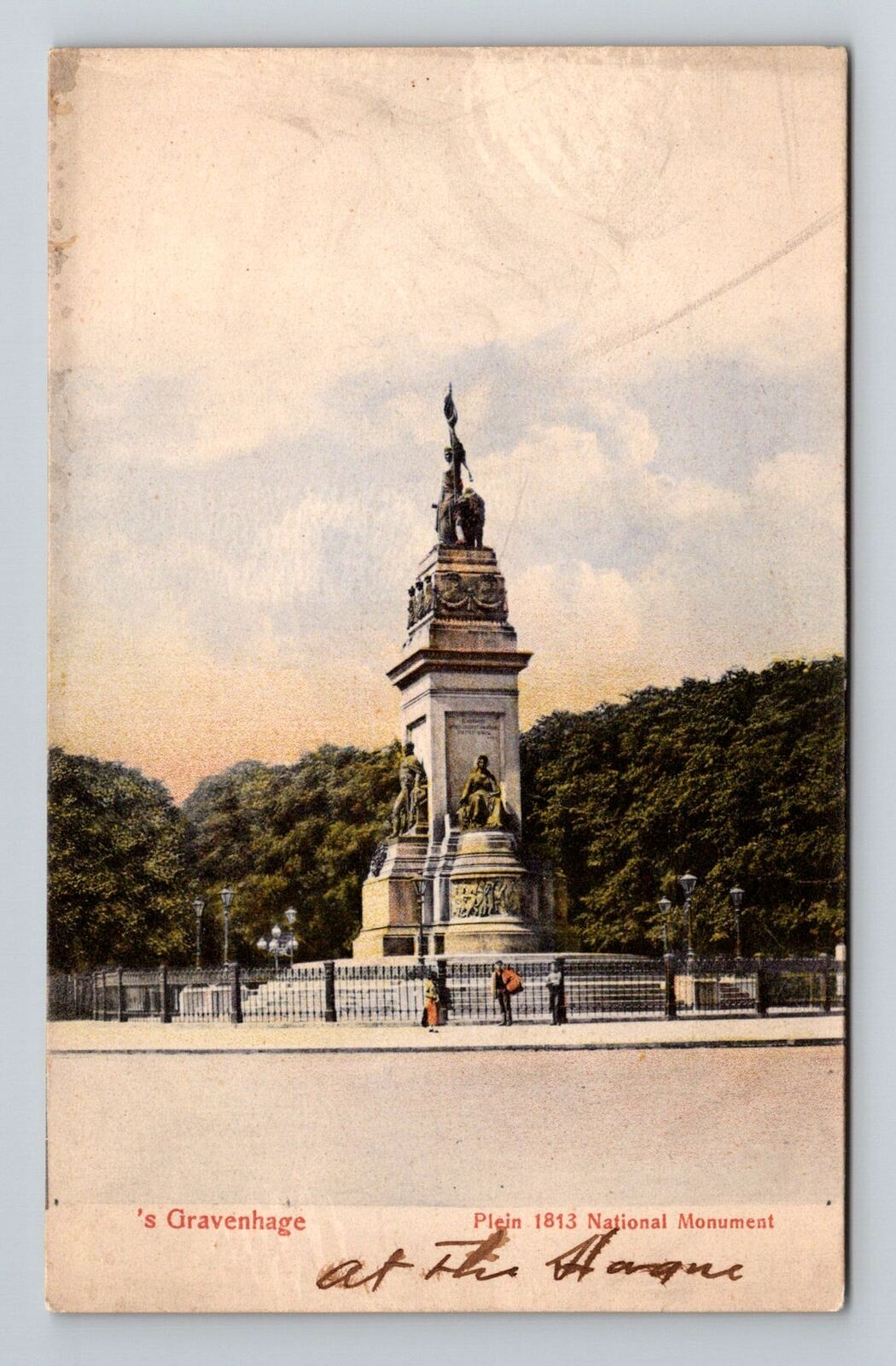 Hague-Netherlands, National Monument, Vintage Postcard