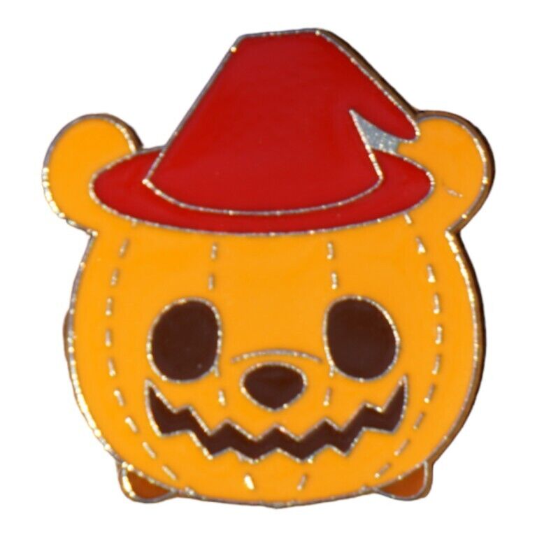 Pooh Pumpkin Jack-O-Lantern Tsum Tsum HKDL Individual Disney Trading Pin ~ New