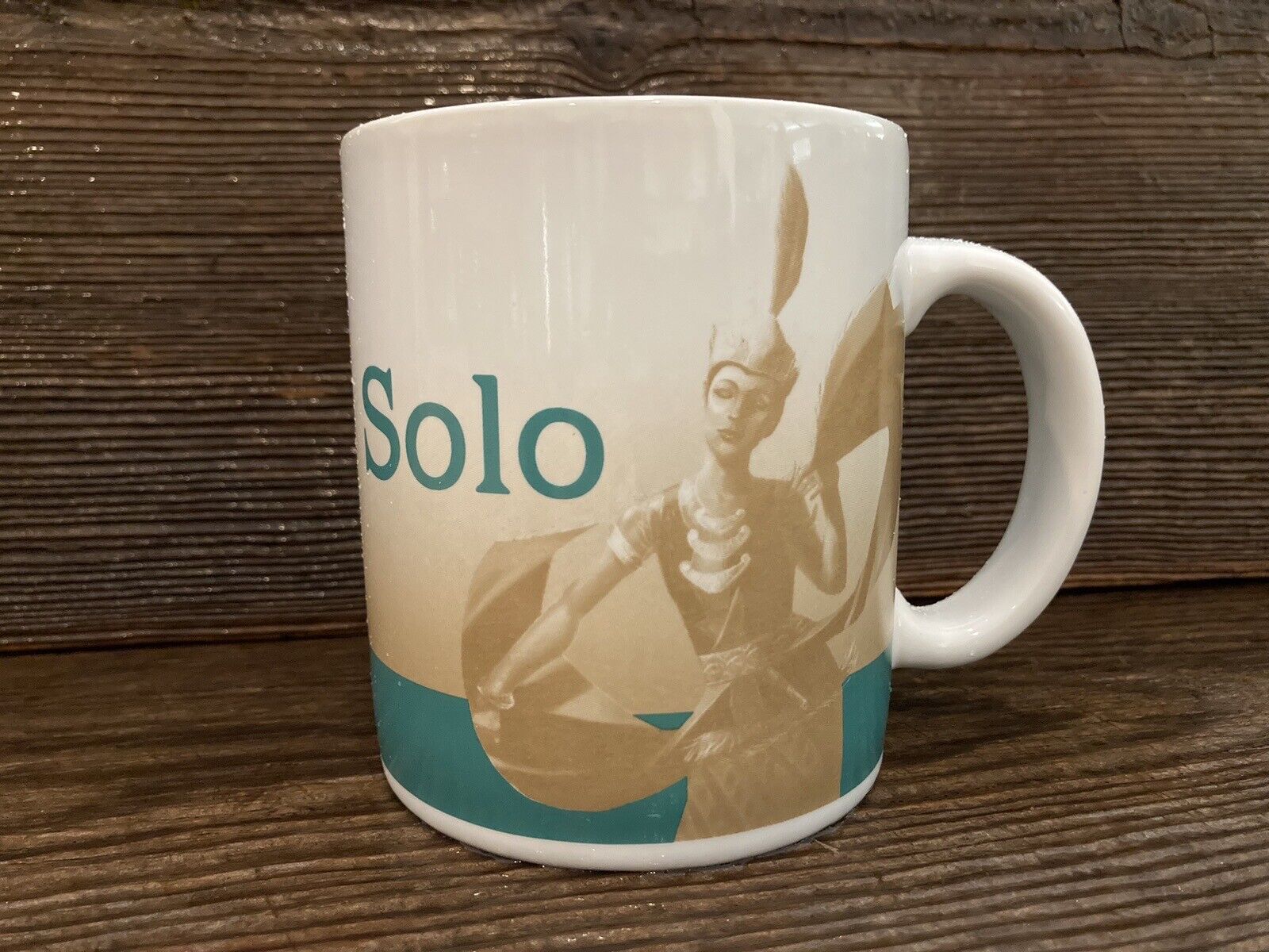 Starbucks 2012 SOLO INDONESIA Dancer Series Cup Mug w/ Blemishes