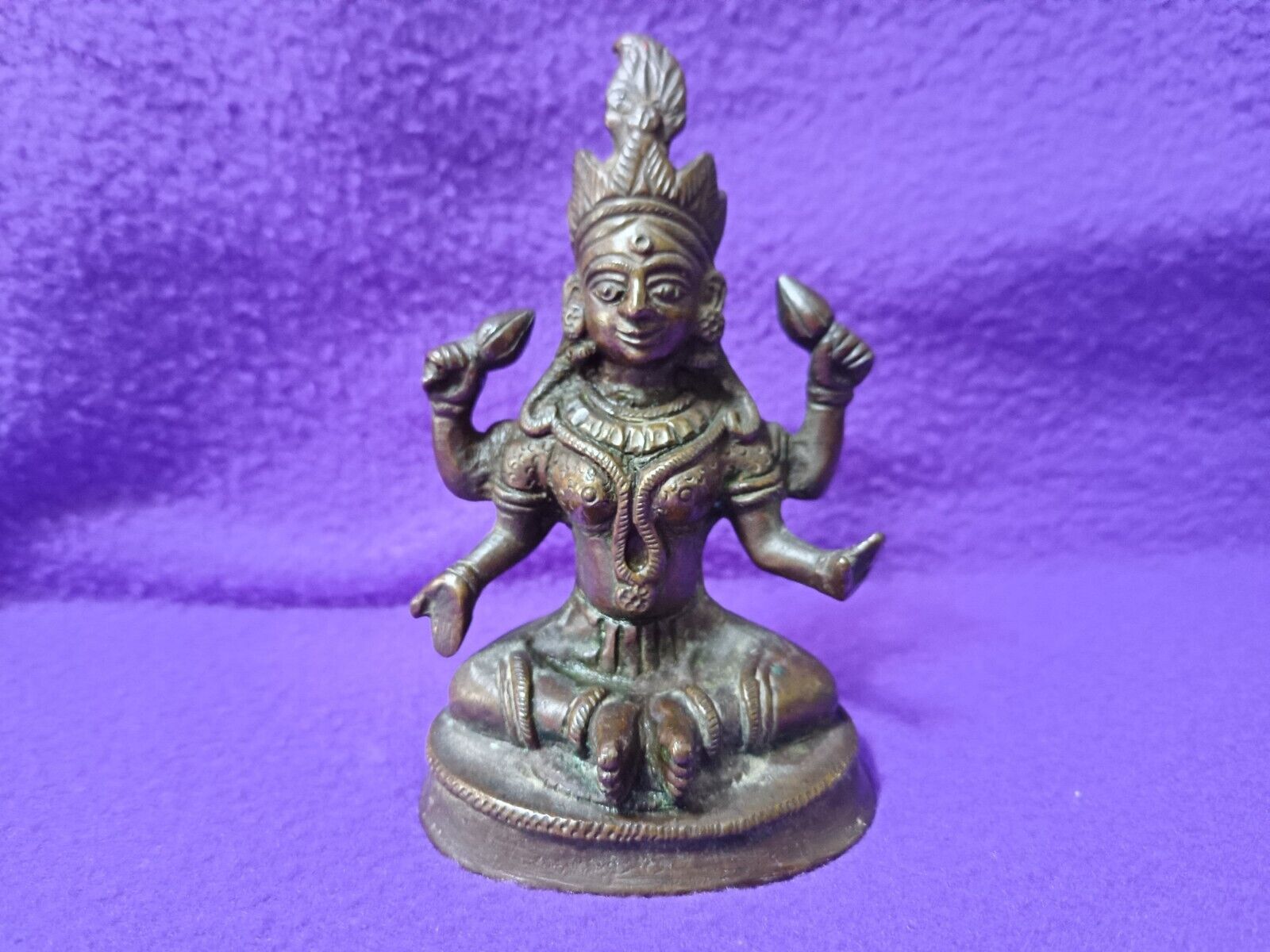 Vintage Bronze Shiva Hindu God 4\