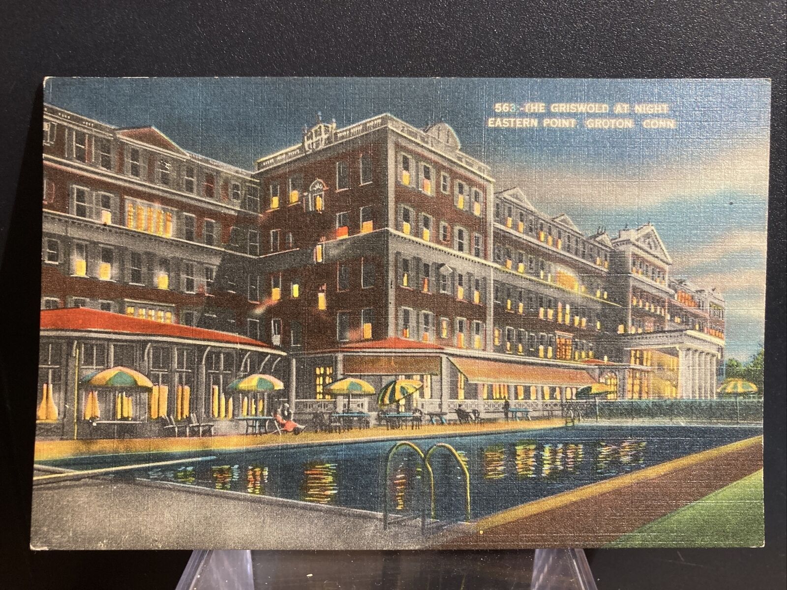 Vintage Postcard: Groton CT, New London, The Griswold Hotel