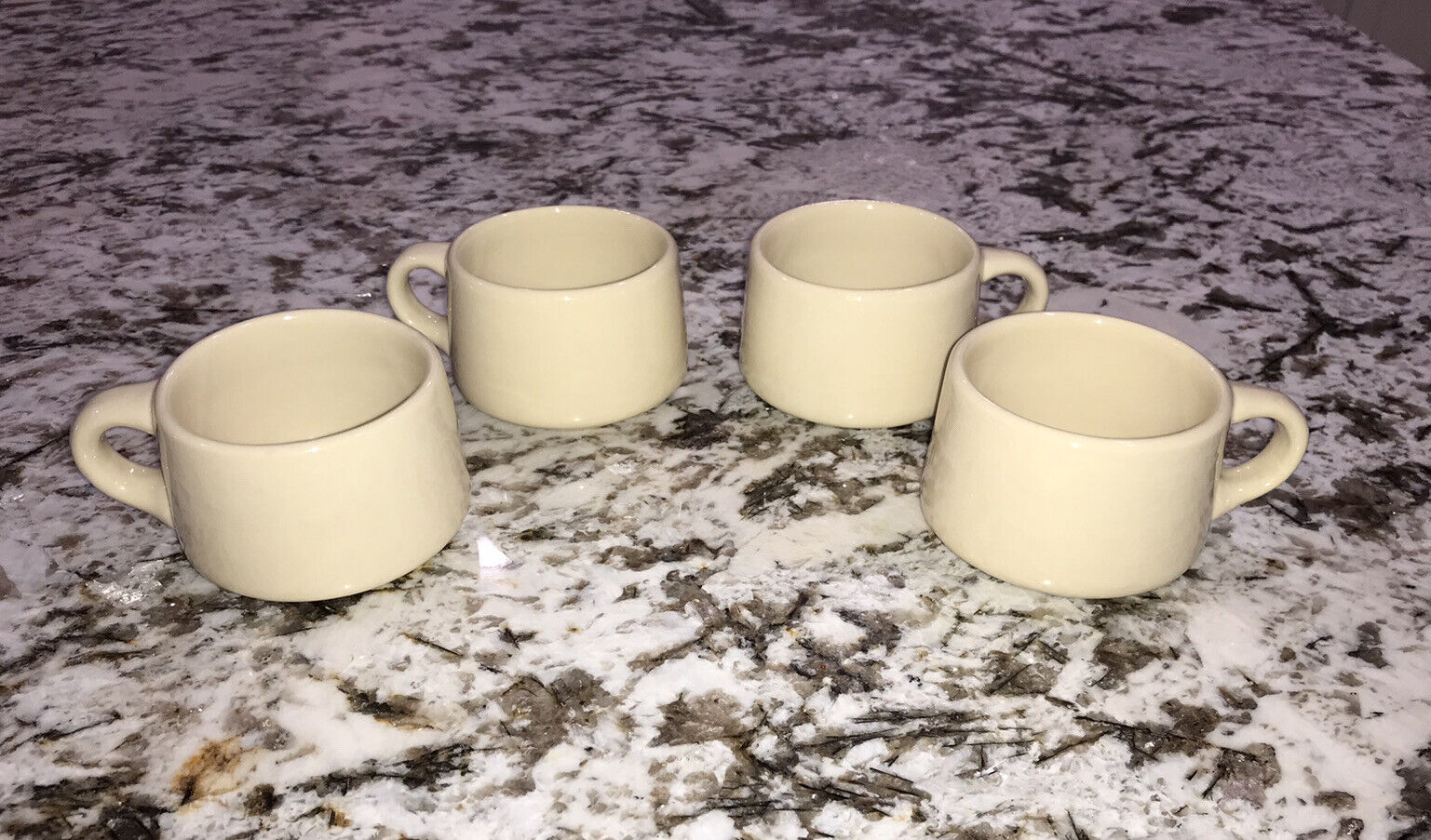 CARIBE PUERTO RICO USA VTG MID CENTURY LOT OF 4 DINER CAFE’ COFFEE CUPS VGUC