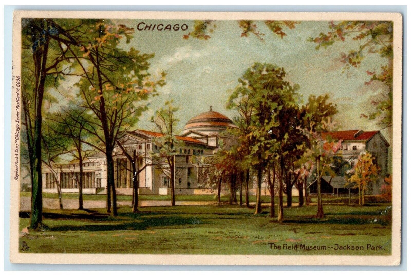 c1906 Field Museum Jackson Park Exterior Building Chicago Illinois IL Postcard