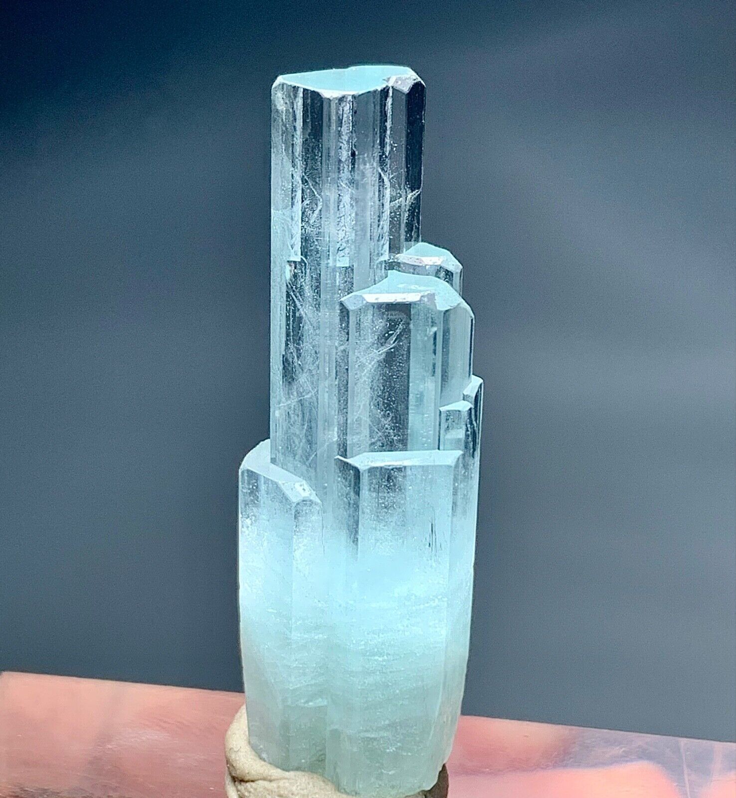 37 Carat Terminated Aquamarine Crystal From Shigar Pakistan