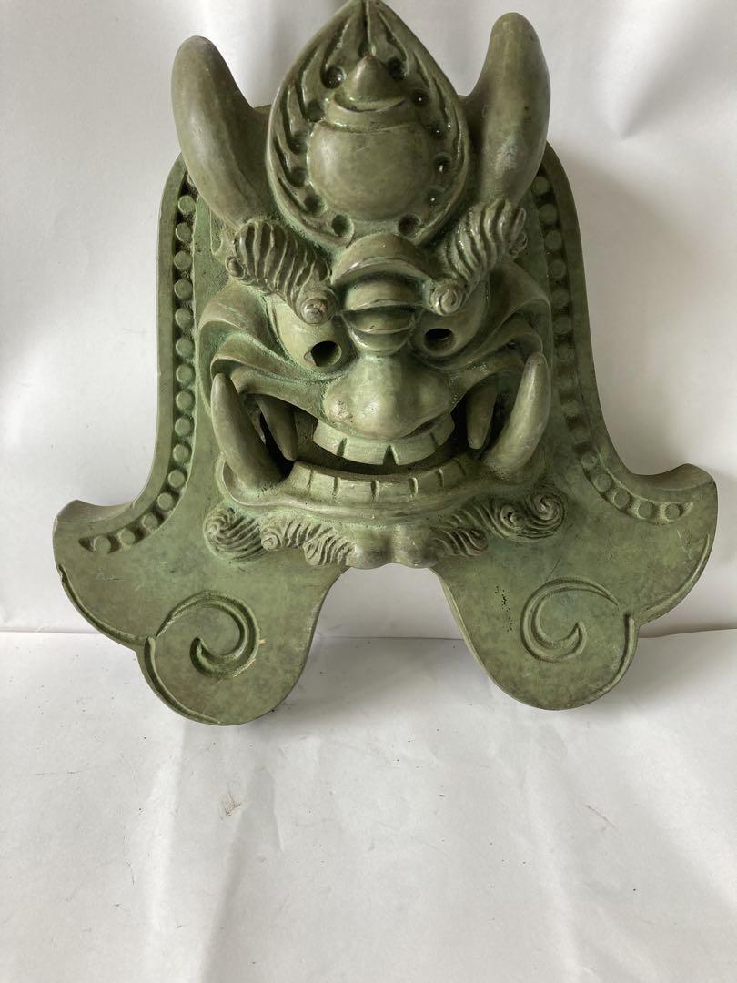 Vintage Bronze Ryūtō Ornament - Unique Dragon Crest Collectible