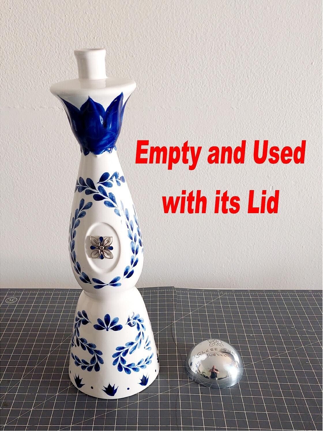 Clase Azul Reposado Empty Tequila Bottle 750ml Hand Painted  Decanter New Style 