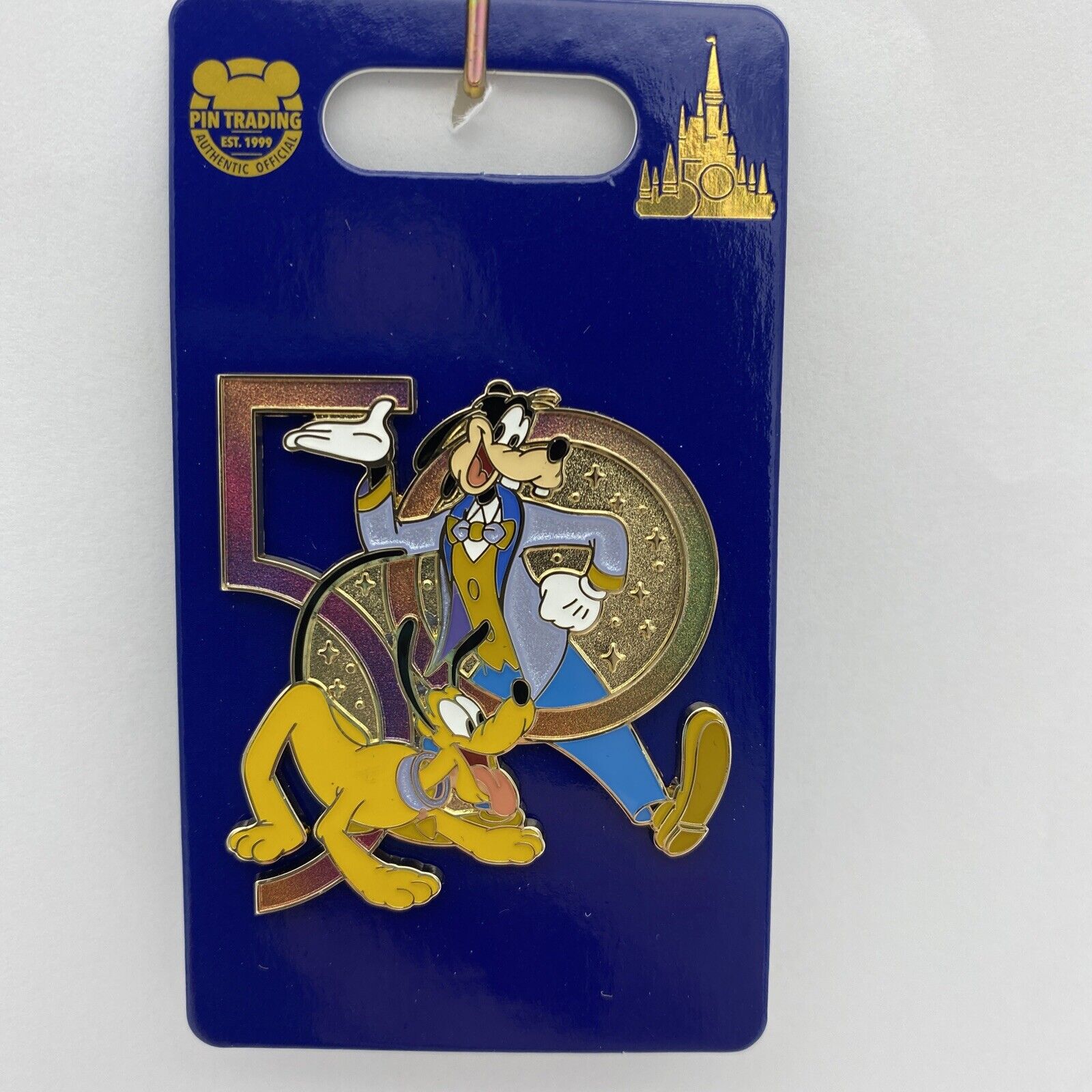 Walt Disney World Pin Pluto & Goofy 50th Anniversary Magic Kingdom WDW Parks