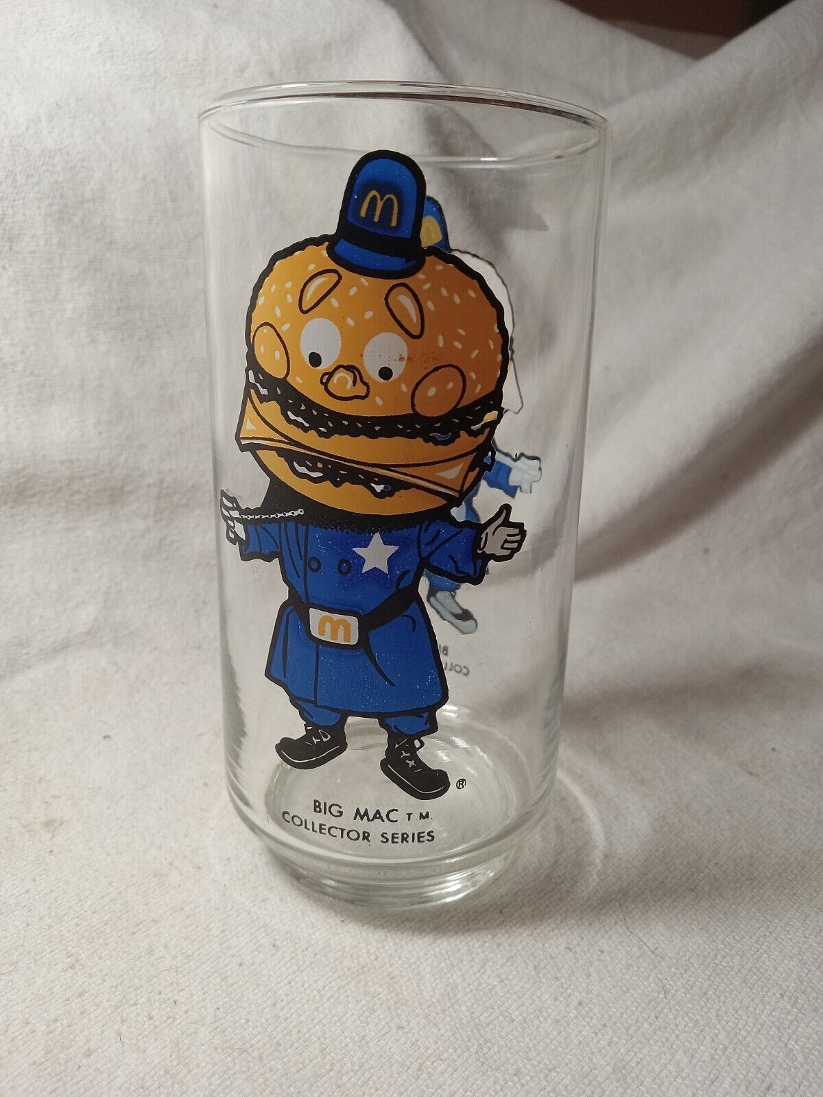 Vintage McDonald\'s Big Mac Collector Series Glass Tumbler Cup 1977 (R237)