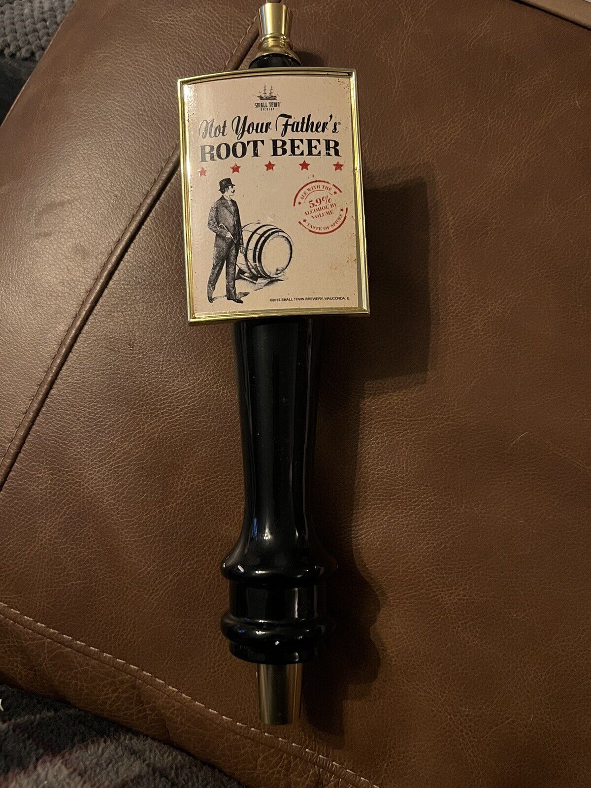 Not Your Father’s Root Beer Tap Handle Kmob 11.5” Small Town Brewery Bar Mancave