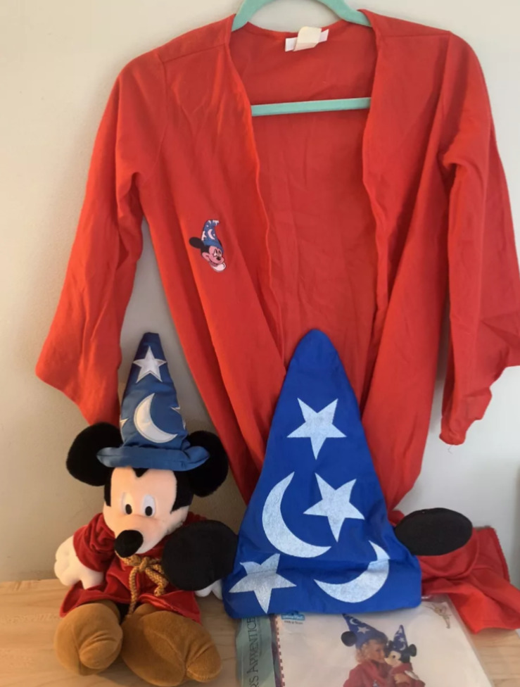 Vintage 1988 Disney’s Fantasia Magician’s Apprentice Child S Costume Rare - Read