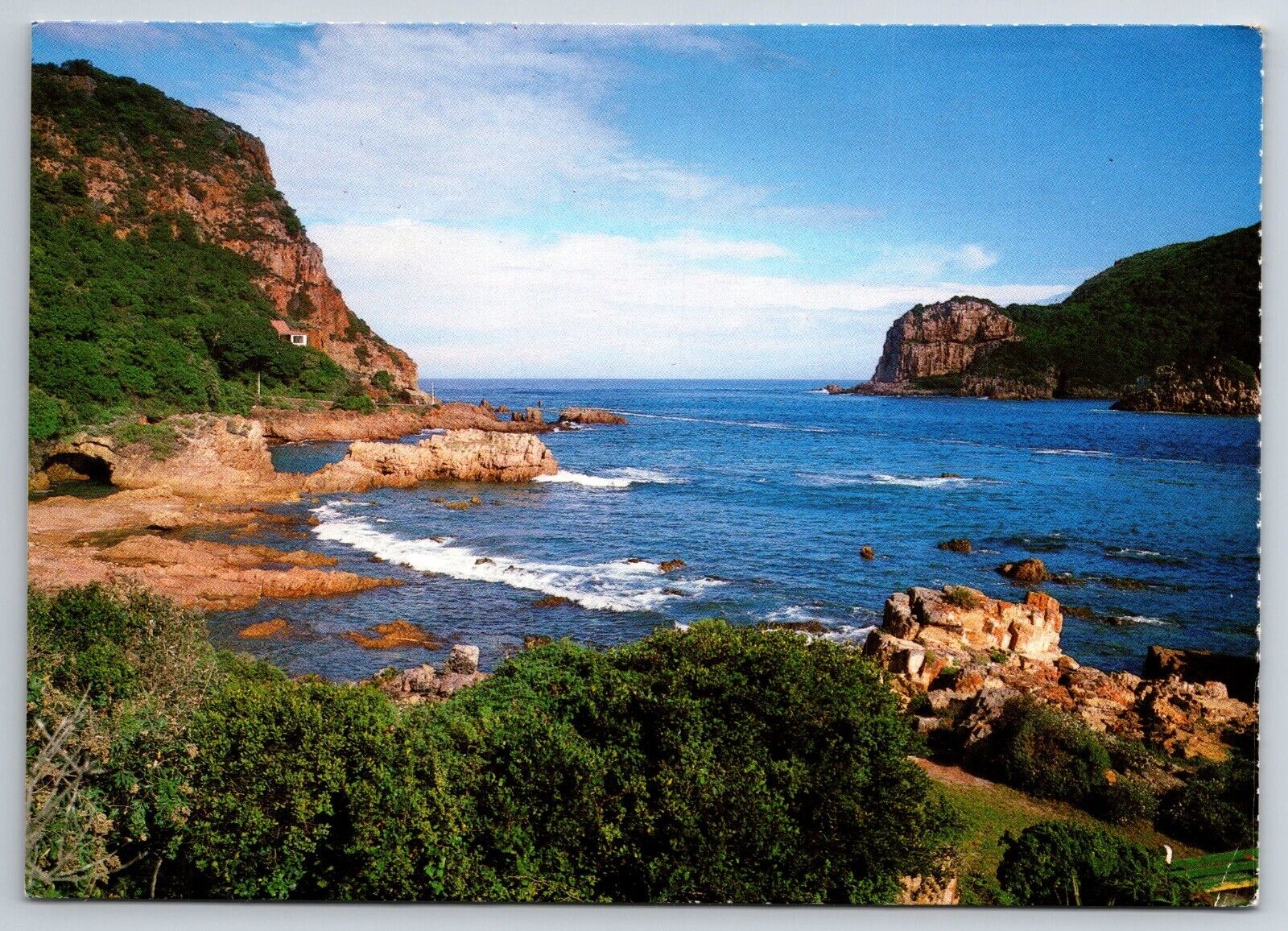 Vintage Postcard South Africa - KNYSNA The Heads Two Steep Cliffs