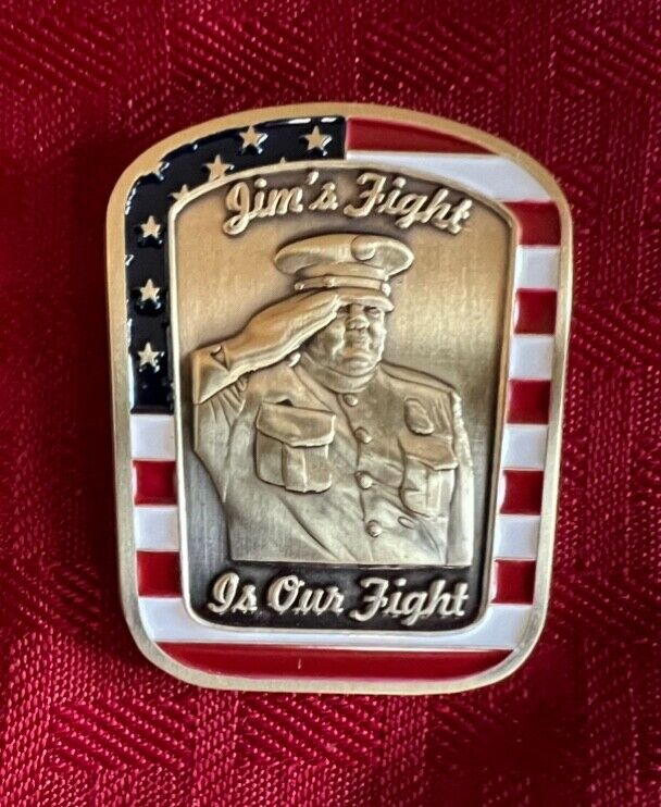 Honor Guard Commander Challenge Coin 2” Brass paint filled 3D