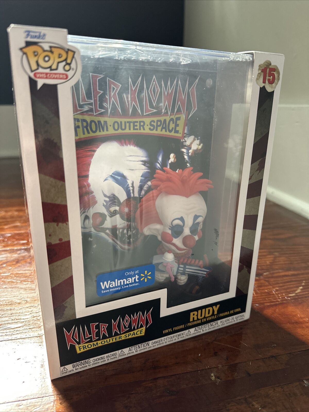 Funko POP #15 Killer Klowns from Outer Space Rudy VHS Covers New Walmart Rare