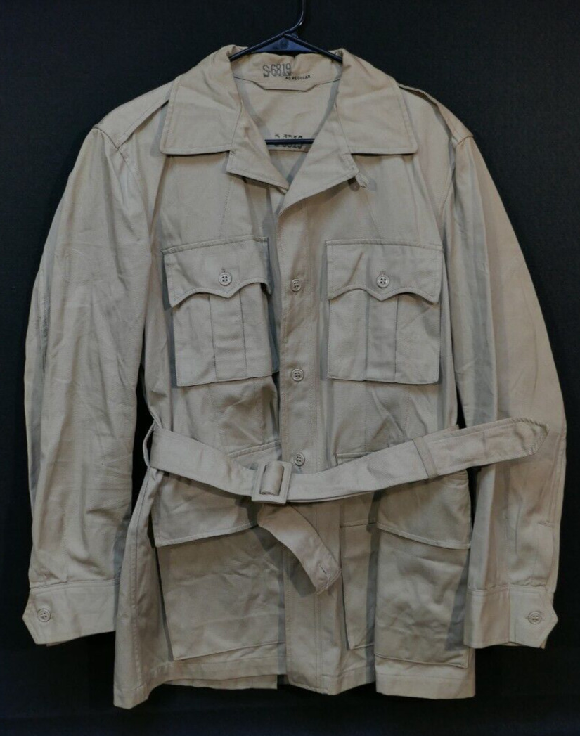 Cold War USAF Jacket Mans Cotton Tan Tropical 