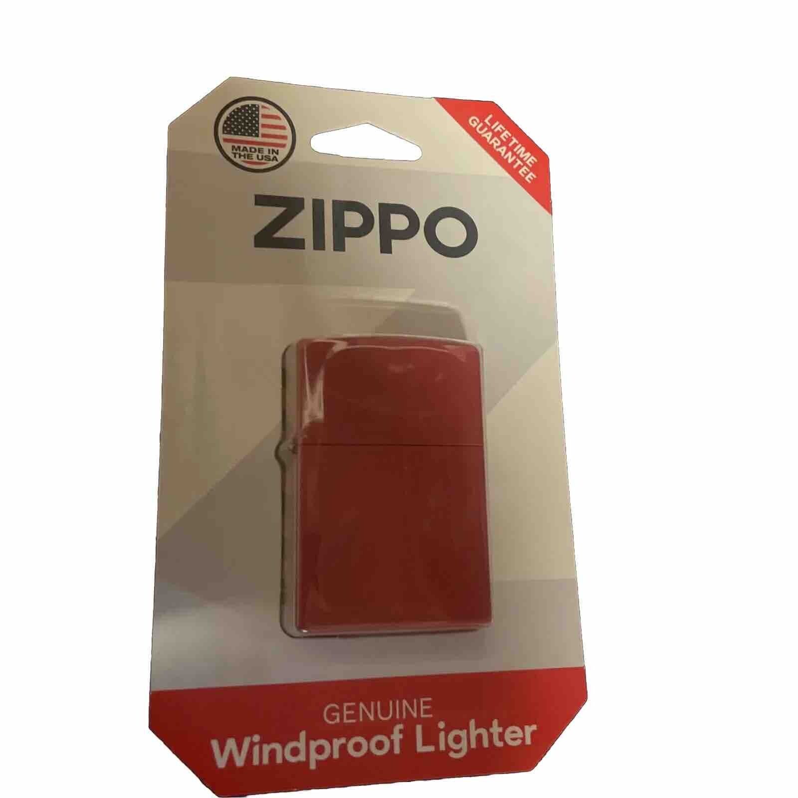 Zippo Windproof Red Matte Lighter, 233, New