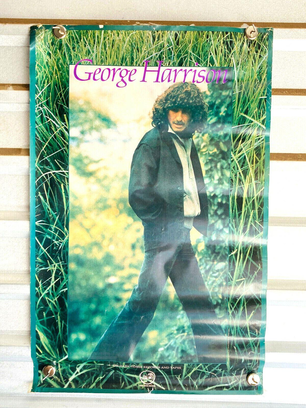 Original 1979 George Harrison Promotional Poster 22” x 35” EX Dark Horse Beatles