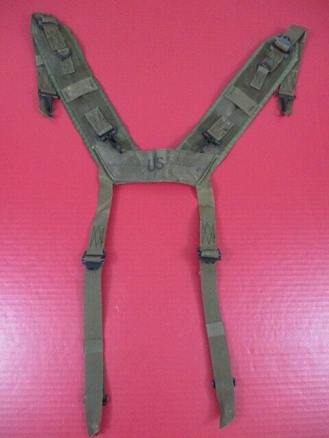Vietnam Era US Army M1967 Nylon H-Pattern Suspenders - Dtd 1968 - NOS Unissued
