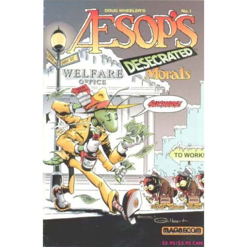 Aesop\'s Desecrated Morals #1 in Very Fine + condition. Rip Off Press comics [n@