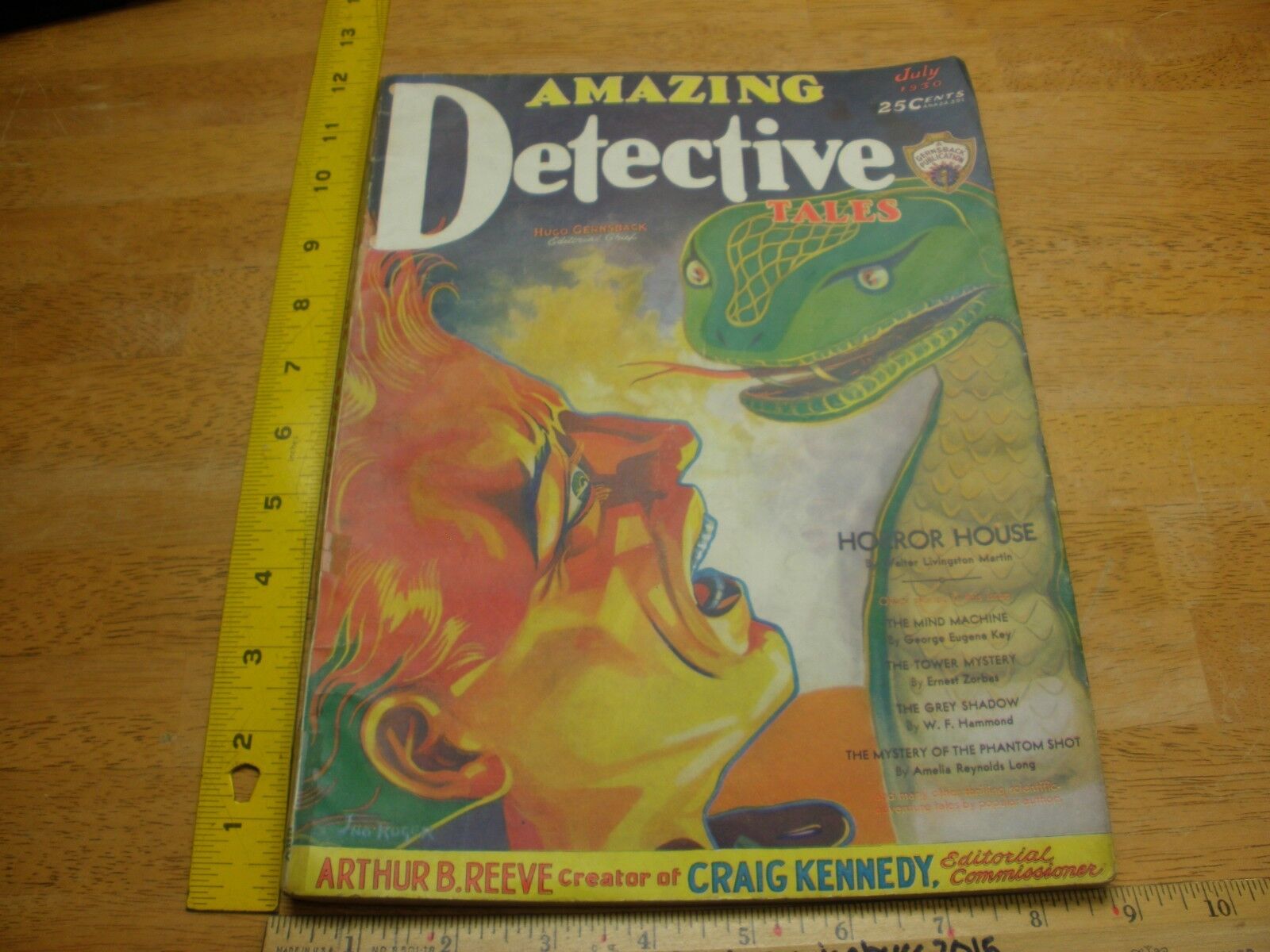 Amazing Detective Tales Jul 1930 ORIGINAL pulp magazine Horror House V1 #7 HTF