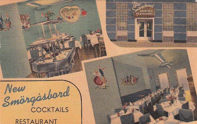  Postcard New Smorgasbord Restaurant Washington DC