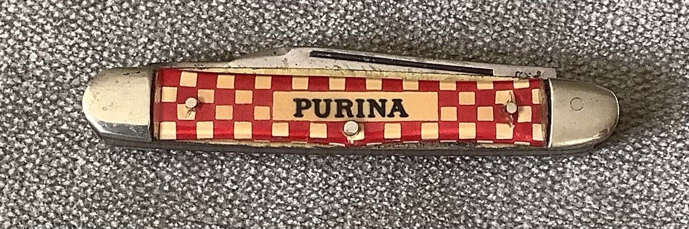 VTG Purina Kutmaster, Utica, N.Y. Folding Pocket Knife with 2 Blades