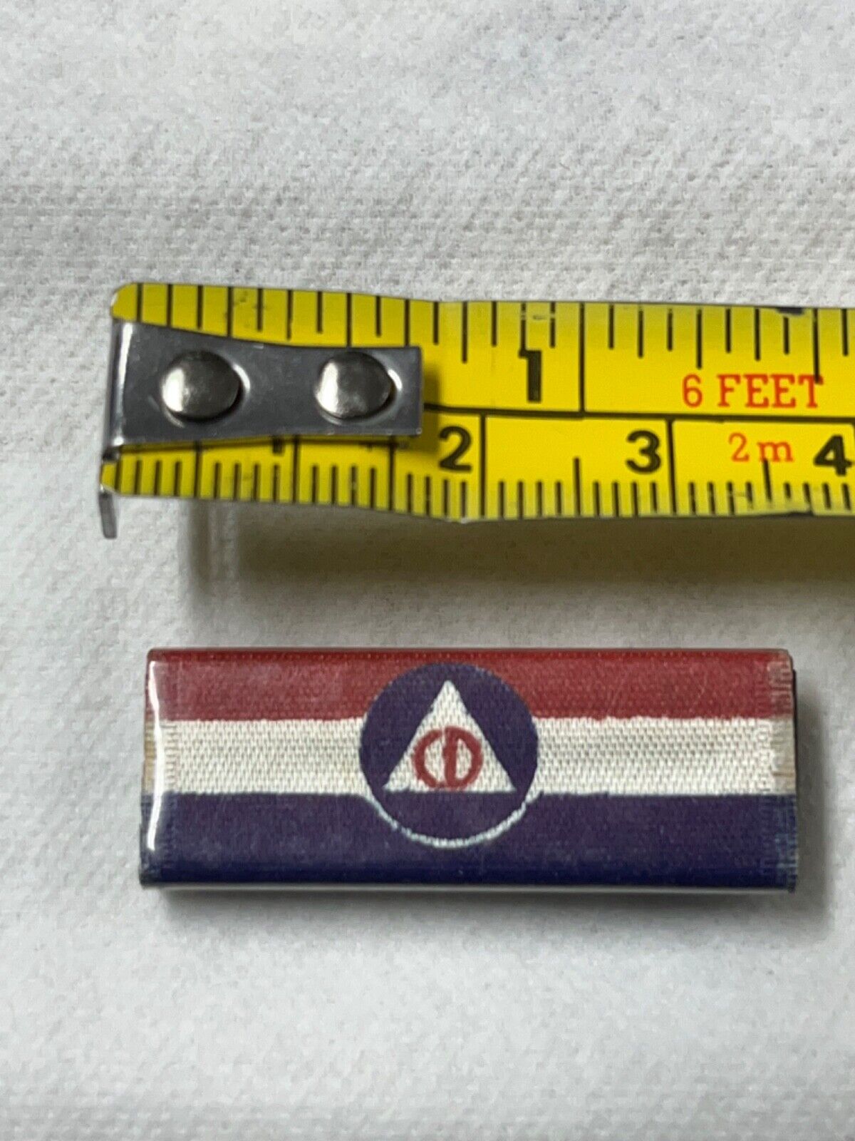 WW2 Civil Defense Pin, New Old Stock