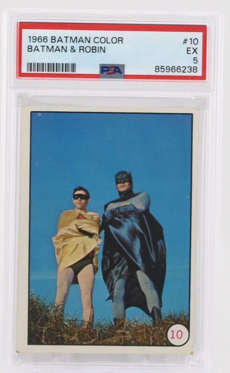 1966 Topps Batman Color #10 Batman & Robin PSA 5