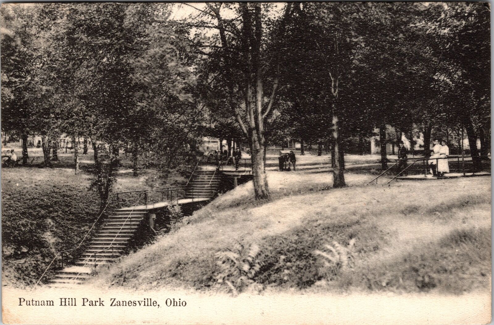 Zanesville OH-Ohio, Putnam Hill Park, c1907 Vintage Souvenir Postcard
