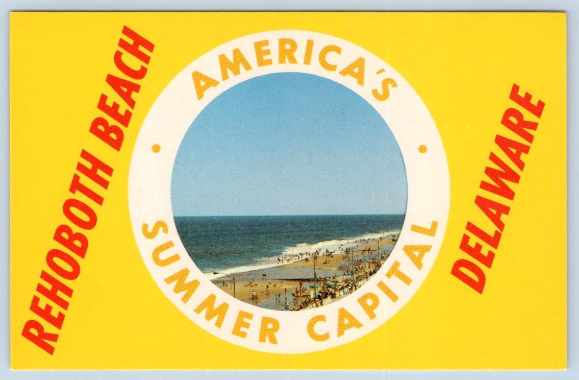 1960-70\'s REHOBOTH BEACH DELAWARE AMERICA\'S SUMMER CAPITAL POSTCARD