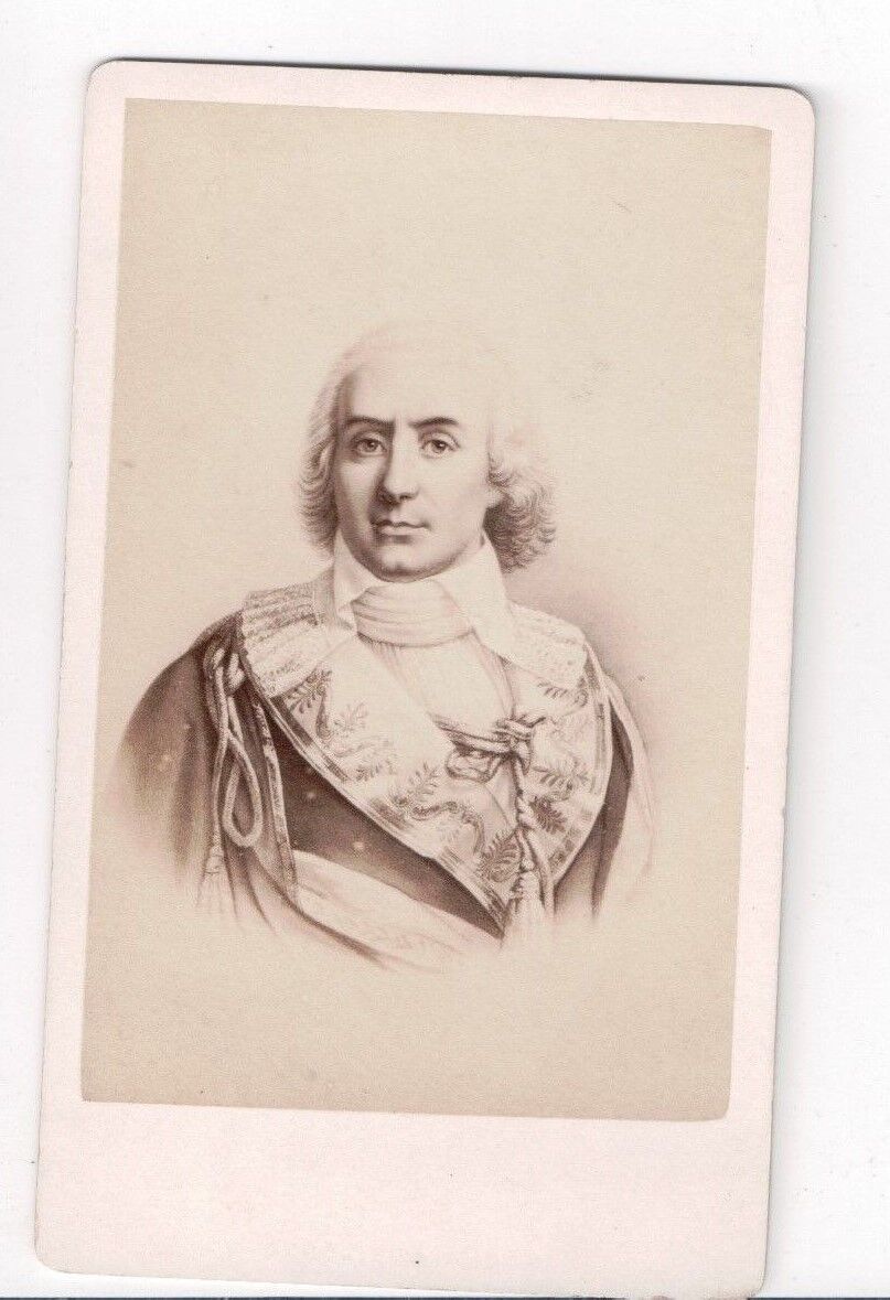 Vintage CDV Paul François Jean Nicolas, Viscount De Barras E.Neurdein photo