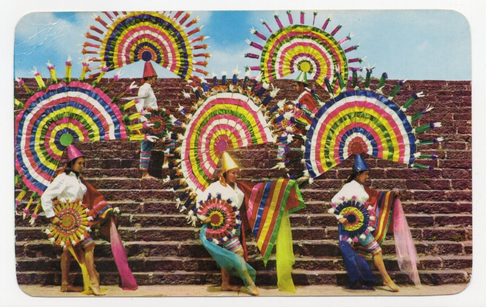 Quetzal Dance Puebla Mexico Photochrome Posted Postcard