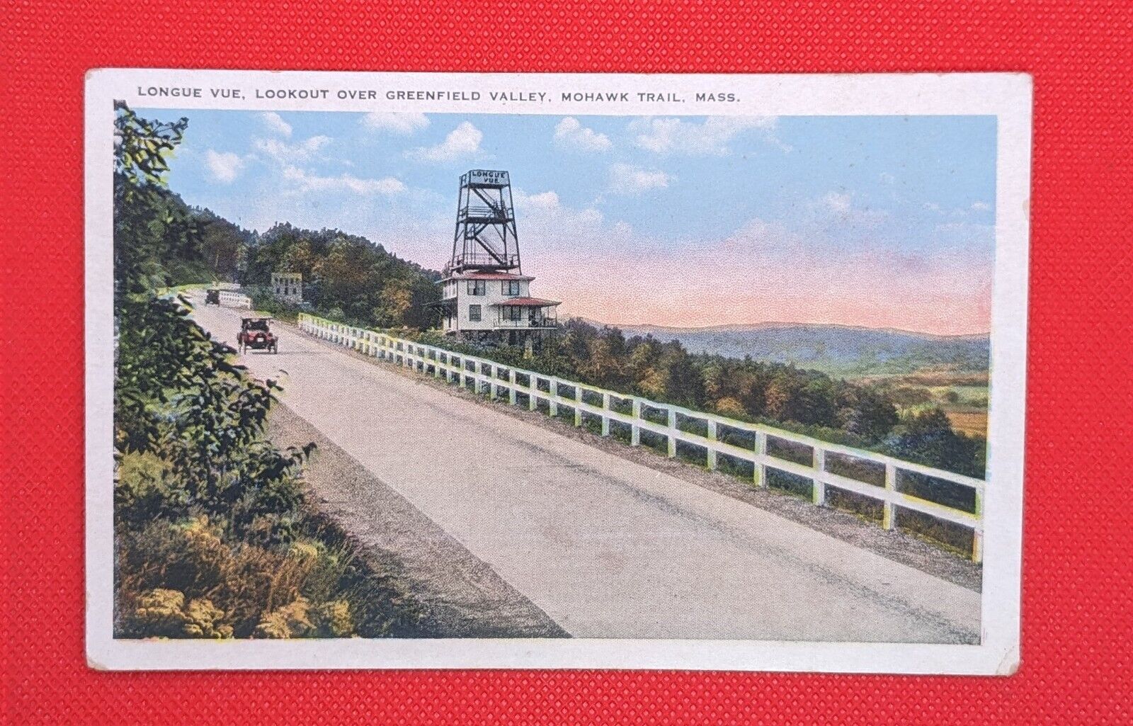 Longue Vue Look Out Over Greenfield Valley Mohawk Trail Massachusetts Postcard
